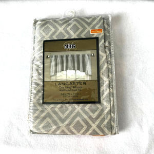 ELITE LANCASTER ONE LINED VALANCE 54"W X 19" L